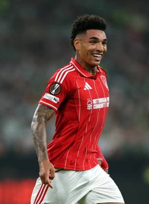 Igor Jesus of Nottingham Forest celebrates scoring a goal to make it 1-2 Real Betis v Nottingham Forest, UEFA Europa League, Football, Villamarin Stadium, Seville, Spain - 24 Sep 2025Seville Villamarin Stadium Spain EDITORIAL USE ONLY No use with unauthorised audio, video, data, fixture lists, club league logos or live services. Online in-match use limited to 120 images, no video emulation. No use in betting, games or single club league player publications. Copyright: xAntonioxPozo Shutterstockx 15498594t