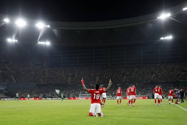 Igor Jesus of Nottingham Forest celebrates scoring a goal to make it 1-2 Real Betis v Nottingham Forest, UEFA Europa League, Football, Villamarin Stadium, Seville, Spain - 24 Sep 2025Seville Villamarin Stadium Spain EDITORIAL USE ONLY No use with unauthorised audio, video, data, fixture lists, club league logos or live services. Online in-match use limited to 120 images, no video emulation. No use in betting, games or single club league player publications. Copyright: xAntonioxPozo Shutterstockx 15498594u