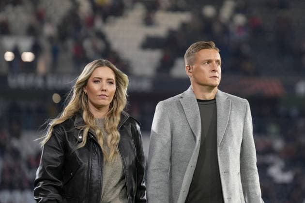Laura Papendick und Felix Kroos , Deutschland, Fussball, UEFA Europa League, 1.Spieltag, Ligaphase, 2025 2026, SC Freiburg vs. FC Basel, 24.09.2025, Europa-Park Stadion, Freiburg, Deutschland Freiburg Europa-Park Stadion Baden-Württemberg Deutschland Copyright: xArnexAmbergx
