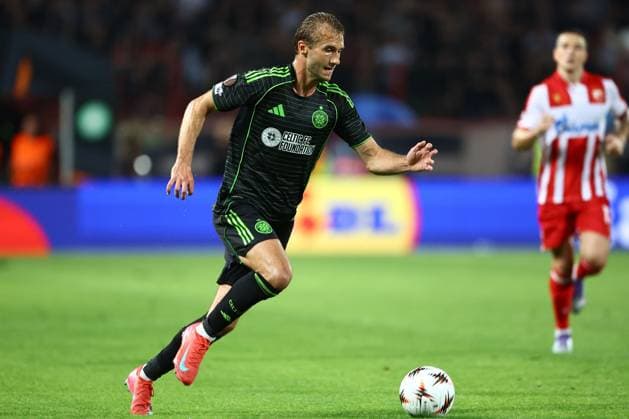 Benjamin Nygren of Celtic Crvena zvezda v Celtic, UEFA Europa League, Football, Rajko Mitic Stadium, Belgrade, Serbia - 24 Sep 2025Belgrade Rajko Mitic Stadium Serbia EDITORIAL USE ONLY No use with unauthorised audio, video, data, fixture lists, club league logos or live services. Online in-match use limited to 120 images, no video emulation. No use in betting, games or single club league player publications. Copyright: xNikolaxKrstic Shutterstockx 15498417dw