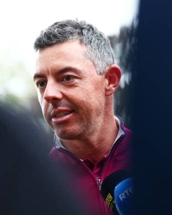 Rory McIlroy of Team Europe is interviewed. 2025 Ryder Cup, Thursday Practice, Golf, Bethpage Black Golf Course, New York, USA - 25 Sep 2025New York Bethpage Black Golf Course New York (NY) United States of America EDITORIAL USE ONLY No use with unauthorised audio, video, data, fixture lists, club league logos or live services. Online in-match use limited to 120 images, no video emulation. No use in betting, games or single club league player publications. Copyright: xJamesxMarsh Shutterstockx 15500195d