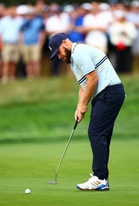 Tyrrell Hatton of Team Europe 2025 Ryder Cup, Day One, Morning Foursomes, Golf, Bethpage Black Golf Course, New York, USA - 26 Sep 2025New York Bethpage Black Golf Course New York (NY) United States of America EDITORIAL USE ONLY No use with unauthorised audio, video, data, fixture lists, club league logos or live services. Online in-match use limited to 120 images, no video emulation. No use in betting, games or single club league player publications. Copyright: xJamesxMarsh Shutterstockx 15500199aq