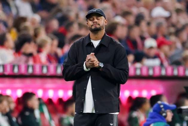 Trainer Vincent Kompany (FC Bayern Muenchen) schaut enttaeuscht, Bundesliga, FC Bayern München v SV Werder Bremen, Allianz Arena am 26. September 2025 in München, Deutschland. (Foto von Marco Steinbrenner DeFodi Images) Trainer Vincent Kompany (FC Bayern Muenchen) looks dejected, Bundesliga, FC Bayern München v SV Werder Bremen, Allianz Arena, September 26, 2025 in München, Germany. (Photo by Marco Steinbrenner DeFodi Images) DFL regulations prohibit any use of photographs as image sequences and or quasi-video. Trainer Vincent Kompany FC Bayern Muenchen looks dejected, Bundesliga, FC Bayern München v SV Werder Bremen, Allianz Arena, September 26, 2025 in Munich, Germany Photo by Marco Steinbrenner DeFodi Images Trainer Vincent Kompany FC Bayern Muenchen looks dejected, Bundesliga, FC Bayern München v SV Werder Bremen, Allianz Arena, September 26, 2025 in Munich, Germany Photo by Marco Steinbrenner DeFodi Images DFL regulations prohibit any use of photographs as image sequences and or quasi video
