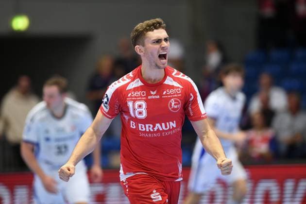Sport Bilder des Tages Jubel bei Florian Drosten (MT Melsungen 18) , GER, MT Melsungen - Handball Verein Hamburg, Handball, 1. Bundesliga, 6. Spieltag, Saison 2025 2026, 26.09.2025, GER, MT Melsungen - HSV Hamburg, Handball, 1. Bundesliga, 6. Spieltag, Saison 2025 2026, 26.09.2025 Kassel Copyright: xEibner-Pressefotox xRolandxSippelx EP_RSL