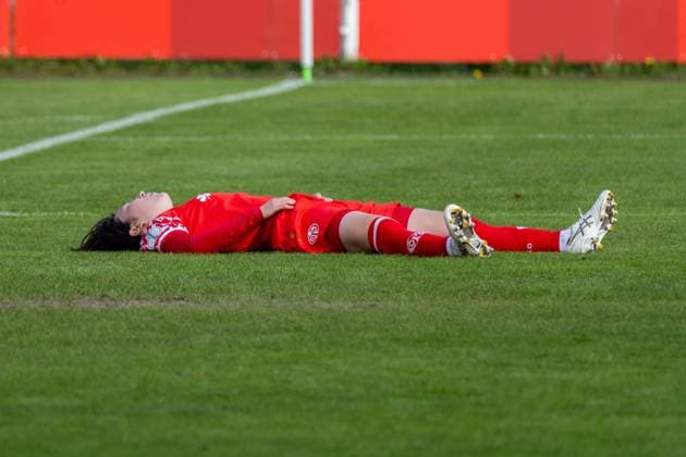 Freisteller, Portrait Akari Kurishima (1. FSV Mainz 05, 06) nach dem Abpfiff, GER, 1. FSV Mainz 05 vs. 1. FC Union Berlin, Fussball, DFB-Pokal der Frauen, 1. Runde, Saison 2025 2026, 28.09.2025, DFB REGULATIONS PROHIBIT ANY USE OF PHOTOGRAPHS AS IMAGE SEQUENCES AND OR QUASI-VIDEO, GER, 1. FSV Mainz 05 vs. 1. FC Union Berlin, Fussball, DFB-Pokal der Frauen, 1. Runde, Saison 2025 2026, 28.09.2025 Mainz Copyright: xEibner-Pressefoto Jan-NiclasxGrox EP_JGG