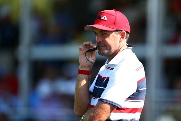 Keegan Bradley, Captain of Team USA 2025 Ryder Cup, Day Three, Singles, Golf, Bethpage Black Golf Course, New York, USA - 28 Sep 2025New York Bethpage Black Golf Course New York (NY) United States of America EDITORIAL USE ONLY No use with unauthorised audio, video, data, fixture lists, club league logos or live services. Online in-match use limited to 120 images, no video emulation. No use in betting, games or single club league player publications. Copyright: xJamesxMarsh Shutterstockx 15500197bt