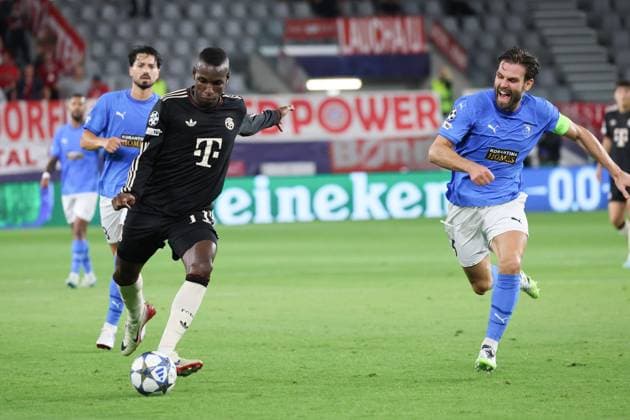 Nicolas Jackson (Muenchen 11) erzielte das 3:0 fuer Bayern Muenchen CYP, FC Pafos - FC Bayern Muenchen, Fussball, Champions-League, 2. Spieltag, Saison 2025 2026, 30.09.2025 CYP, FC Pafos - FC Bayern Muenchen, Fussball, Champions-League, 2. Spieltag, Saison 2025 2026, 30.09.2025 Limassol Copyright: xEibner-Pressefoto JoergxNiebergax EP_JNL