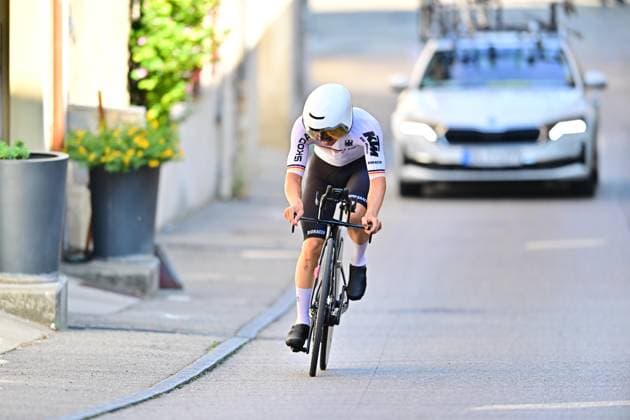 Louis LEIDERT Men U23 ITT UEC 2025 Road European Championship, EM, Europameisterschaft 01.10.2025 Louis LEIDERT , Deutschland, Germany Männer U23 Einzelzeitfahren, Men U23 Individual Time Trial 01 10 2025, Loriol-Etoile, 24km Straßenradsport-Europameisterschaften 2025, UEC 2025 Road European Championship, EM, Europameisterschaft Drome-Ardeche in Frankreich