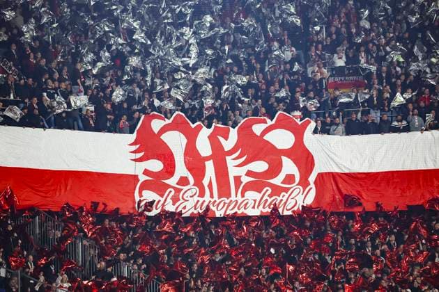 Fans VfB Stuttgart , Schweiz, Fussball, UEFA Europa League, 2. Spieltag, 2025 2026, FC Basel vs. VfB Stuttgart, 02.10.2025, Sankt Jakob Park, Basel, Schweiz Basel Sankt Jakob Park Kanton Basel-Stadt Schweiz Copyright: xGrantxHubbsx