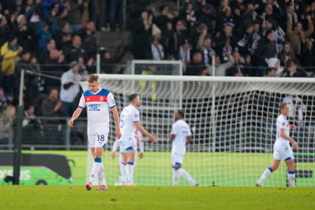 Oliver Antman of Rangers appears dejected after conceding the second goal Sturm Graz v Rangers, UEFA Europa League, Group Stage, Football, Merkur Arena, Graz, Austria - 02 Oct 2025Graz Merkur Arena Austria EDITORIAL USE ONLY No use with unauthorised audio, video, data, fixture lists, club league logos or live services. Online in-match use limited to 120 images, no video emulation. No use in betting, games or single club league player publications. Copyright: xChristianxHofer Shutterstockx 15504056ax