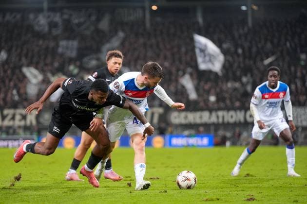 Nicolas Raskin of Rangers Sturm Graz v Rangers, UEFA Europa League, Group Stage, Football, Merkur Arena, Graz, Austria - 02 Oct 2025Graz Merkur Arena Austria EDITORIAL USE ONLY No use with unauthorised audio, video, data, fixture lists, club league logos or live services. Online in-match use limited to 120 images, no video emulation. No use in betting, games or single club league player publications. Copyright: xChristianxHofer Shutterstockx 15504056dj