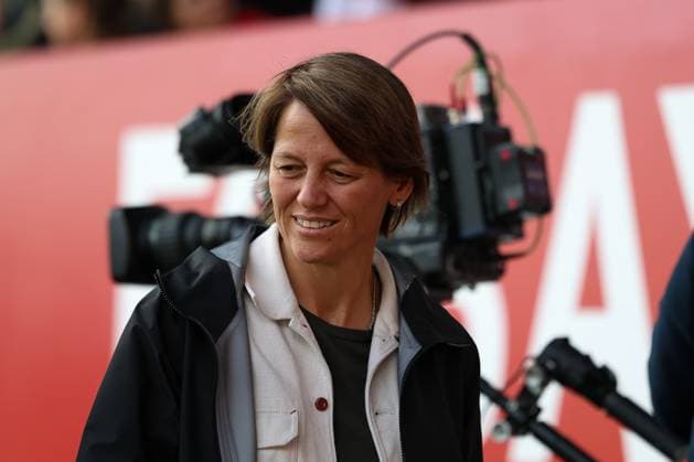 Bianca Rech (FC Bayern Muenchen, Abteilungsleiterin Frauenfussball), GER, FC Bayern Muenchen vs. SV Werder Bremen, Fussball, Google Pixel Frauen-Bundesliga, 5. Spieltag, Saison 2025 2026, 04.10.2025, DFL DFB REGULATIONS PROHIBIT ANY USE OF PHOTOGRAPHS as IMAGE SEQUENCES and or QUASI-VIDEO, GER, FC Bayern Muenchen vs. SV Werder Bremen, Fussball, Google Pixel Frauen-Bundesliga, 5. Spieltag, Saison 2025 2026, 04.10.2025 Muenchen Copyright: xEibner-Pressefoto JennixMaulx EP_JML