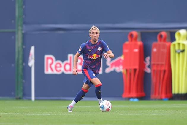 RB Leipzig - Dukla Prag Testspiel Leipzig, 08.10.2025, Trainingszentrum am Cottweg, Fußball, Männer, Saison 2025 2026, Testspiel, RB Leipzig - FK Dukla Prag , Im Bild: Kevin Kampl (44, RB Leipzig) ,