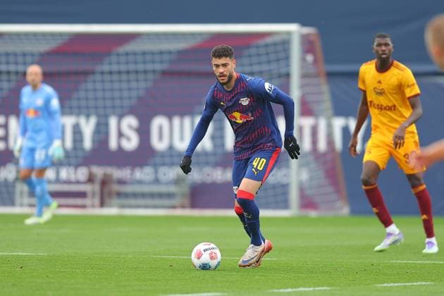 RB Leipzig - Dukla Prag Testspiel Leipzig, 08.10.2025, Trainingszentrum am Cottweg, Fußball, Männer, Saison 2025 2026, Testspiel, RB Leipzig - FK Dukla Prag , Im Bild: Romulo (40, RB Leipzig) ,
