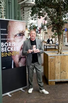 Amsterdam, The Netherlands, 2025-10-08 17:39:14 AMSTERDAM, 08-10-2025, De Hallen Boris Becker before the program Eva in connection with his book Binnen. PHOTO: NLBeeld Patrick van Emst Credit: NL Beeld Patrick van Emst Copyright: xx x