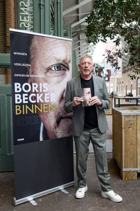 Amsterdam, The Netherlands, 2025-10-08 17:39:46 AMSTERDAM, 08-10-2025, De Hallen Boris Becker before the program Eva in connection with his book Binnen. PHOTO: NLBeeld Patrick van Emst Credit: NL Beeld Patrick van Emst Copyright: xx x