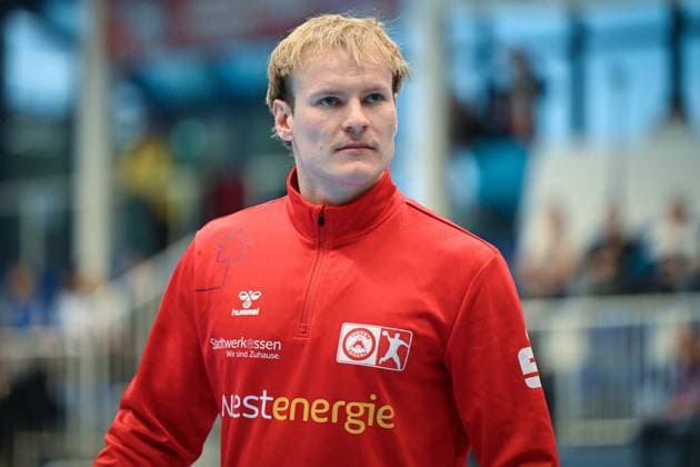 Deutschland, Handball, 2. Bundesliga, 7. Spieltag, 2025 2026, TuSEM Essen vs TV Großwallstadt, 10.10.2025, Sporthalle Am Hallo, Essen, Deutschland, Oskar Kostuj (TuSEM Essen, 55) Copyright: xMarkusxVerwimpx