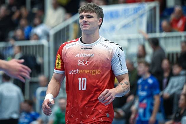 Deutschland, Handball, 2. Bundesliga, 7. Spieltag, 2025 2026, TuSEM Essen vs TV Großwallstadt, 10.10.2025, Sporthalle Am Hallo, Essen, Deutschland, Finn Wolfram (TuSEM Essen, 10) Copyright: xMarkusxVerwimpx