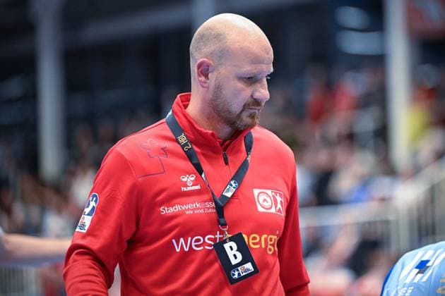 Deutschland, Handball, 2. Bundesliga, 7. Spieltag, 2025 2026, TuSEM Essen vs TV Großwallstadt, 10.10.2025, Sporthalle Am Hallo, Essen, Deutschland, Daniel Haase (TuSEM Essen, Trainer) Copyright: xMarkusxVerwimpx
