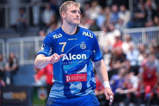 Deutschland, Handball, 2. Bundesliga, 7. Spieltag, 2025 2026, TuSEM Essen vs TV Großwallstadt, 10.10.2025, Sporthalle Am Hallo, Essen, Deutschland, Patrick Gempp (TV Großwallstadt, 7) Copyright: xMarkusxVerwimpx