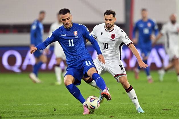 SERBIA vs ALBANIA FILIP KOSTIC, football player of Serbia, during the FIFA World Cup, WM, Weltmeisterschaft, Fussball qualification match against Albania, at Dubocica stadium. Leskovac, 11.10.2025. photo: Mladjan Ivanovic FOOTBALL, SERBIA, ALBANIA, FIFA WORLD CUP QUALIFICATIONS MATCH Leskovac Dubocica stadium Serbia Copyright: xMarkoxMetlas xMNxPressx