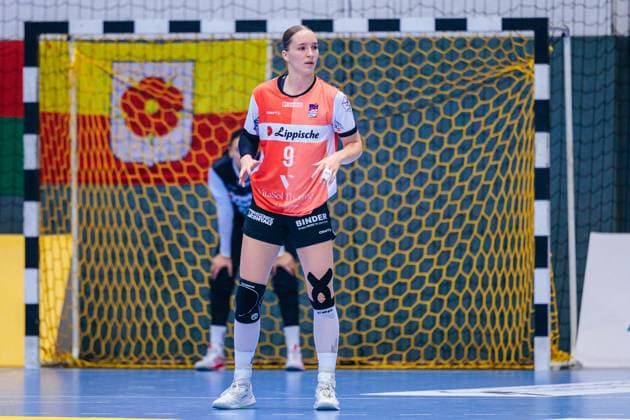 Nieke Kuehne (HSG Blomberg-Lippe, 09) GER, HSG Blomberg-Lippe vs. Union Neckarsulm, Handball, 1. Bundesliga Frauen, 5. Spieltag, Spielzeit 2025 2026, 11.10.2025 GER, HSG Blomberg-Lippe vs. Sport-Union Neckarsulm, Handball, 1. Bundesliga Frauen, 5. Spieltag, Spielzeit 2025 2026, 11.10.2025 Blomberg Copyright: xEibner-Pressefoto JanxRollingerx EP_JSK
