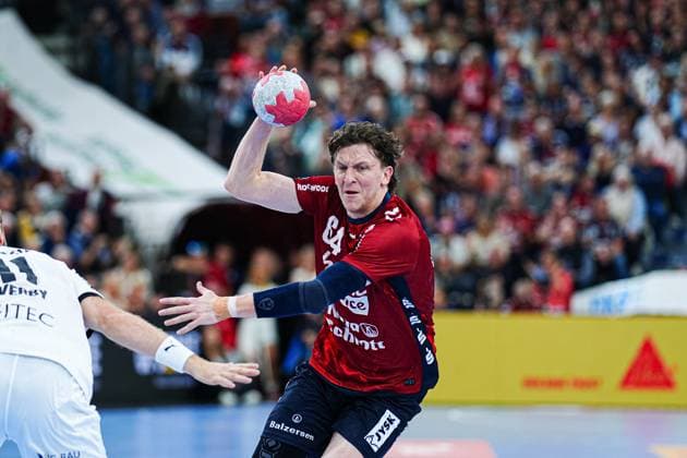 Lasse Moeller (SG Flensburg-Handewitt, 64) GER, SG Flensburg-Handewitt vs. THW Kiel, Handball, Bundesliga, Spieltag 8, Saison 2026 2026, 11.10.2025 GER, SG Flensburg-Handewitt vs. THW Kiel, Handball, Bundesliga, Spieltag 8, Saison 2026 2026, 11.10.2025 Flensburg Copyright: xEibner-Pressefoto MarcelxvonxFehrnx EP_MFN