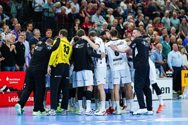 THW Kiel GER, SG Flensburg-Handewitt vs. THW Kiel, Handball, Bundesliga, Spieltag 8, Saison 2026 2026, 11.10.2025 GER, SG Flensburg-Handewitt vs. THW Kiel, Handball, Bundesliga, Spieltag 8, Saison 2026 2026, 11.10.2025 Flensburg Copyright: xEibner-Pressefoto MarcelxvonxFehrnx EP_MFN
