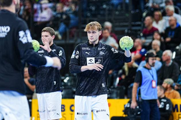 Jesse Dahmke (THW Kiel, 15) GER, SG Flensburg-Handewitt vs. THW Kiel, Handball, Bundesliga, Spieltag 8, Saison 2026 2026, 11.10.2025 GER, SG Flensburg-Handewitt vs. THW Kiel, Handball, Bundesliga, Spieltag 8, Saison 2026 2026, 11.10.2025 Flensburg Copyright: xEibner-Pressefoto MarcelxvonxFehrnx EP_MFN