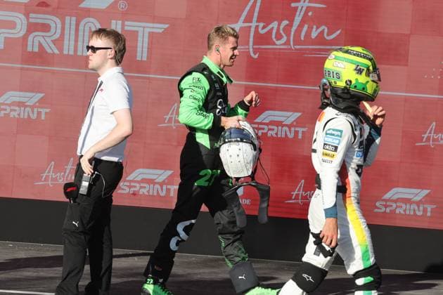 17.10.2025, Circuit of The Americas, Austin, FORMULA 1 MSC CRUISES UNITED STATES GRAND PRIX 2025 , im Bild Nico Hülkenberg (DEU), Stake F1 Team Kick Sauber start von Platz 4 das morgige Sprintrennen. (Photo by Hasan Bratic DeFodi Images) 17 10 2025, Circuit of The Americas, Austin, FORMULA 1 MSC CRUISES UNITED STATES GRAND PRIX 2025 , pictured Nico Hülkenberg DEU , Stake F1 Team Kick Sauber start tomorrows sprint race from 4th place Photo by Hasan Bratic DeFodi Images