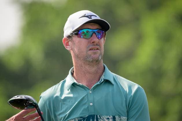 October 18, 2025, Macao, Macao Sar, China: Macau Open Golf , Macau Golf and Country Club Coloane, Macao, China Australian player, Brett Rankin, finishes Day 3 at -14 putting him 2 strokes behind the leader, Sarit Suwannarut from Thailand. On the 12th tee. Macao China - ZUMAr144 20251018_zap_r144_022 Copyright: xJaynexRussellx