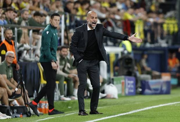 Manchester City manager, Pep Guardiola Villarreal v Manchester City, UEFA Champions League, Group Stage, Football, Estadi de la Cermica, Villarreal, Spain - 21 Oct 2025Villarreal Estadi de la Ceràmica United Kingdom EDITORIAL USE ONLY No use with unauthorised audio, video, data, fixture lists, club league logos or live services. Online in-match use limited to 120 images, no video emulation. No use in betting, games or single club league player publications. Copyright: xRubenxAlbarran Shutterstockx 15552307t