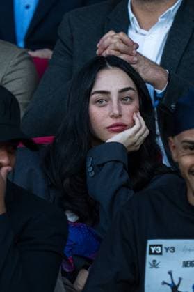 Spain-Football-Champions League FC Barcelona, Barca v Olympiacos in Barcelona, Spain. Barcelona, Spain, 21, October, 2025. Nicki Nicole before Champions League match between FC Barcelona and Olympiacos in Olympic Stadium Lluis Companys, Barcelona, Spain, on October 21, 2025. Barcelona Olympic Stadium Lluis Companys Barcelona Spain