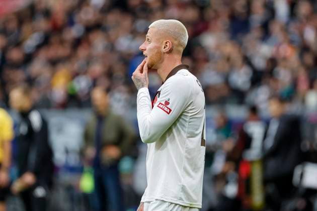 Louis Oppie (FC St. Pauli, 23) , Deutschland, Fussball, 1. Bundesliga, 8.Spieltag, 2025 2026, Eintracht Frankfurt vs. FC St. Pauli, 25.10.2025, Deutsche-Bank-Park, Frankfurt am Main, Deutschland Frankfurt am Main Deutsche-Bank-Park Hessen Deutschland Copyright: xGrantxHubbsx