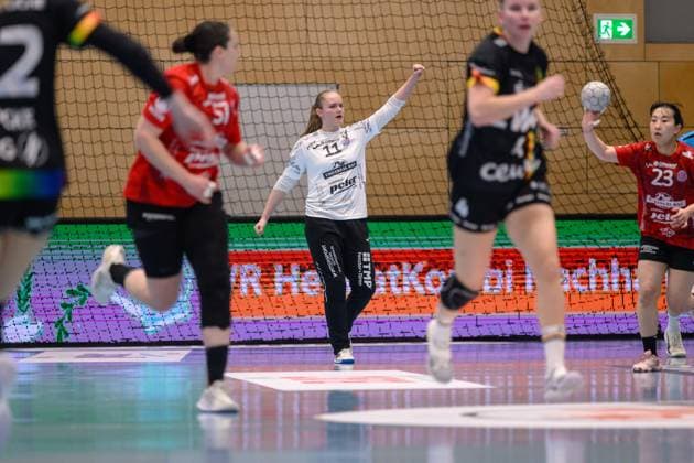 Laura, Kuske (TW, Thueringer HC, 11) GER, Thueringen, Thueringer HC gegen VfL Oldenburg, Alsco Handball Bundesliga Frauen, 1. Handballbundesliga Frauen, Handball, 6.Spieltag, Saison 2025 2026, 18.00 Uhr, 25.10.2025 GER, Thueringen, Thueringer HC gegen VfL Oldenburg, Alsco Handball Bundesliga Frauen, 1. Handballbundesliga Frauen, Handball, 6.Spieltag, Saison 2025 2026, 18.00 Uhr, 25.10.2025 Bad Langensalza Copyright: xEibner-Pressefoto MartinxHerbstx EP_MHT