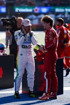 F1 - MEXICO CITY GRAND PRIX 2025 NORRIS Lando (gbr), McLaren F1 Team MCL39, portrait, LECLERC Charles (mco), Scuderia Ferrari SF-25, portrait during the 2025 Formula 1 Mexico City Grand Prix, 20th round of the 2025 FIA Formula One World Championship, WM, Weltmeisterschaft from October 24 to 26, 2025 on the Autodromo Hermanos Rodriguez, in Mexico City, Mexico - Mexico CityMexico Copyright: xJavierxJimenezx
