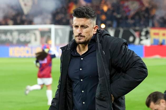 Dennis Hediger (FC Zürich, Interimstrainer) , Schweiz, Fussball, Super League, 11.Spieltag, 2025 2026, FC Basel 1893 vs. FC Zürich, 29.10.2025, Sankt Jakob Park, Basel, Schweiz Basel Sankt Jakob Park Kanton Basel Stadt Schweiz Copyright: xGrantxHubbsx
