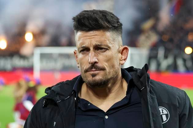 Dennis Hediger (FC Zürich, Interimstrainer) , Schweiz, Fussball, Super League, 11.Spieltag, 2025 2026, FC Basel 1893 vs. FC Zürich, 29.10.2025, Sankt Jakob Park, Basel, Schweiz Basel Sankt Jakob Park Kanton Basel Stadt Schweiz Copyright: xGrantxHubbsx