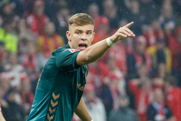 Keke Topp (SV Werder Bremen, 09) , Deutschland, Fussball, 1. Bundesliga, 9.Spieltag, 2025 2026, 1.FSV Mainz vs. Werder Bremen, 01.11.2025, Mewa Arena, Mainz, Deutschland Mainz Mewa Arena Rheinland-Pfalz Deutschland Copyright: xGrantxHubbsx