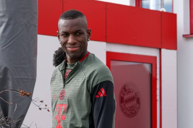 Nicolas Jackson (FC Bayern Muenchen, 11), GER, Abschlusstraining, FC Bayern Muenchen, Fussball, UEFA Champions League, Liga-Phase, 4. Spieltag, Saison 2025 2026, 03.11.2025, GER, Abschlusstraining, FC Bayern Muenchen, Fussball, UEFA Champions League, Liga-Phase, 4. Spieltag, Saison 2025 2026, 03.11.2025 Muenchen Copyright: xEibner-Pressefoto JennixMaulx EP_JML