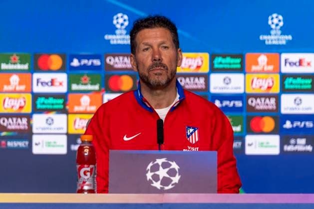 November 3, 2025, Madrid, Madrid, Spain: DIEGO PABLO SIMEONE, head coach of ATLETICO DE MADRID speaking during the press conference, PK, Pressekonferenz prior to the Champions League match, group stage match 4, ATLETICO DE MADRID - UNION SG. November 3, 2025, Riyadh Air Metropolitan Stadium, Madrid, Spain. Madrid Spain - ZUMAc312 20251103_zsp_c312_008 Copyright: xOscarxManuelxSanchezx