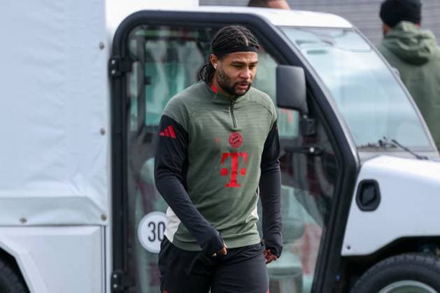 Serge Gnabry (FC Bayern Muenchen, 07), GER, Abschlusstraining, FC Bayern Muenchen, Fussball, UEFA Champions League, Liga-Phase, 4. Spieltag, Saison 2025 2026, 03.11.2025, GER, Abschlusstraining, FC Bayern Muenchen, Fussball, UEFA Champions League, Liga-Phase, 4. Spieltag, Saison 2025 2026, 03.11.2025 Muenchen Copyright: xEibner-Pressefoto JennixMaulx EP_JML