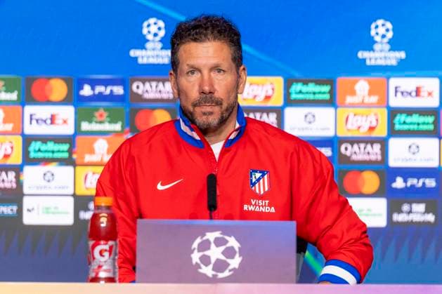 November 3, 2025, Madrid, Madrid, Spain: DIEGO PABLO SIMEONE, head coach of ATLETICO DE MADRID speaking during the press conference, PK, Pressekonferenz prior to the Champions League match, group stage match 4, ATLETICO DE MADRID - UNION SG. November 3, 2025, Riyadh Air Metropolitan Stadium, Madrid, Spain. Madrid Spain - ZUMAc312 20251103_zsp_c312_044 Copyright: xOscarxManuelxSanchezx
