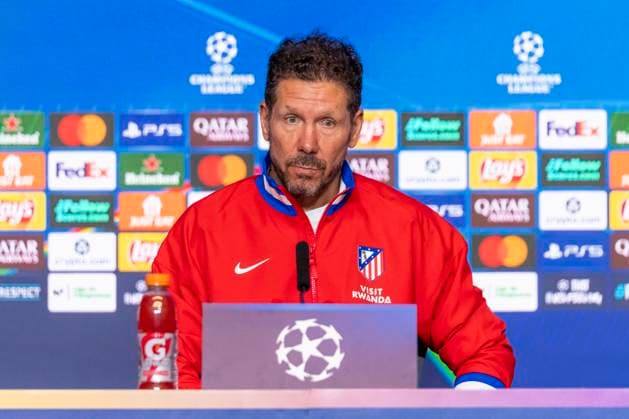 November 3, 2025, Madrid, Madrid, Spain: DIEGO PABLO SIMEONE, head coach of ATLETICO DE MADRID speaking during the press conference, PK, Pressekonferenz prior to the Champions League match, group stage match 4, ATLETICO DE MADRID - UNION SG. November 3, 2025, Riyadh Air Metropolitan Stadium, Madrid, Spain. Madrid Spain - ZUMAc312 20251103_zsp_c312_057 Copyright: xOscarxManuelxSanchezx
