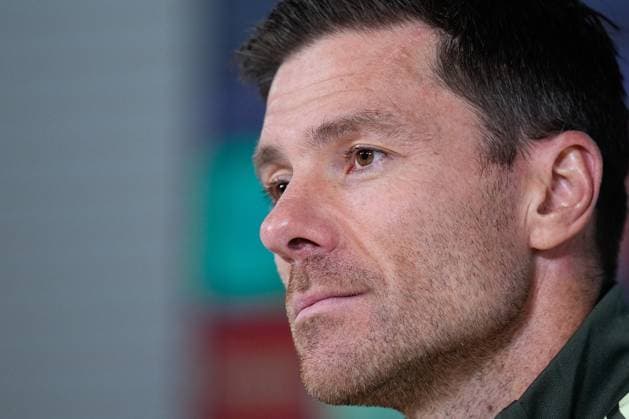 November 8, 2025, Valdebebas, Madrid, Spain: Xabi Alonso, head coach of Real Madrid, attends his press conference, PK, Pressekonferenz during the training day of Real Madrid ahead the Spanish League, LaLiga EA Sports, football match against Rayo Vallecano at Ciudad Deportiva Real Madrid on November 8, 2025, in Valdebebas, Madrid, Spain. Valdebebas Spain - ZUMAa181 20251108_zaa_a181_085 Copyright: xDennisxAgyemanx