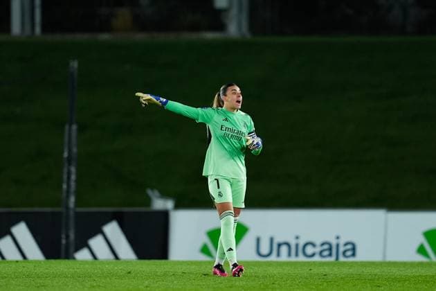 November 8, 2025, Valdebebas, Madrid, Spain: Misa Rodriguez of Real Madrid reacts during the Spanish Women League, Liga F, football match played between Real Madrid and Alhama CF ElPozo at Alfredo Di Stefano stadium on November 08, 2025, in Valdebebas, Madrid, Spain. Valdebebas Spain - ZUMAa181 20251108_zaa_a181_290 Copyright: xDennisxAgyemanx