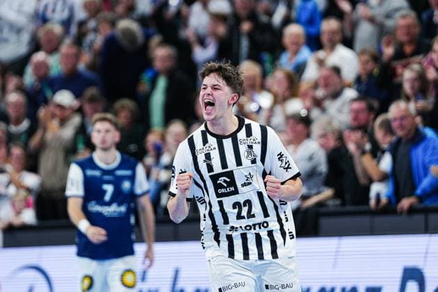 Torjubel Rasmus Ankermann (THW Kiel, 22) GER, THW Kiel vs. Bergischer HC, Handball, 1. Bundesliga, Spieltag 11, Saison 2025 2026, 09.11.2025 GER, THW Kiel vs. Bergischer HC, Handball, 1. Bundesliga, Spieltag 11, Saison 2025 2026, 09.11.2025 Kiel Copyright: xEibner-Pressefoto MarcelxvonxFehrnx EP_MFN