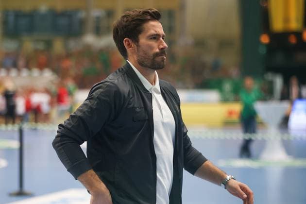 Lukas Binder (SC DHfK Leipzig, 11) nach dem Spiel, SC DHfK Leipzig vs Fuechse Berlin, Handball, 1. Bundesliga, 11. Spieltag, Saison 2025 2026, 09.11.2025, SC DHfK Leipzig vs Fuechse Berlin, Handball, 1. Bundesliga, 11. Spieltag, Saison 2025 2026, 09.11.2025 Leipzig Copyright: xEibner-Pressefoto LauraxRoemerx EP_LRR