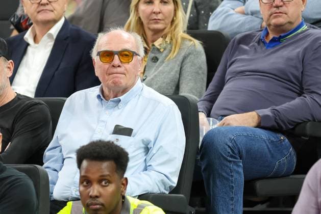 Uli Hoeness (FC Bayern Muenchen, Ehrenpraesident), GER, FC Bayern Basketball vs. FC Barcelona, Barca Basketball, Euroleague, 10. Spieltag, Saison 2025 2026, 12.11.2025, GER, FC Bayern Basketball vs. FC Barcelona, Basketball, Euroleague, 10. Spieltag, Saison 2025 2026, 12.11.2025 Muenchen Copyright: xEibner-Pressefoto JennixMaulx EP_JML