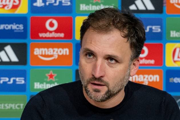 Jose Barcala (Chef-Trainer, FC Bayern Muenchen Frauen) bei der Pressekonferenz nach der Partie Portrait Portraet GER, FC Bayern Muenchen Frauen vs. Arsenal Woman FC, Fussball, Champions League Frauen, Ligaphase 3. Spieltag , Saison 2025 2026, 12.11.2025. GER, FC Bayern Muenchen Frauen vs. Arsenal Woman FC, Fussball, Champions League Frauen, Ligaphase 3. Spieltag , Saison 2025 2026, 12.11.2025. Muenchen Copyright: xEibner-Pressefoto HeikexFeinerx EP_HFR